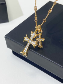 Chrome Heart Cross Necklace-4019  